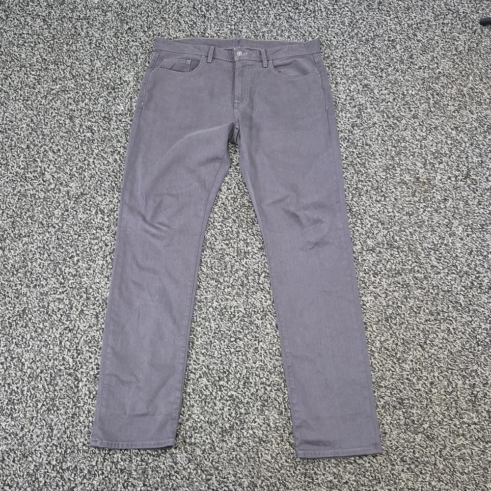 johnnie-O Hugo‎ 5-Pocket Pants Men's 36x34 Stone Gray Stretch Chino JMPA1470